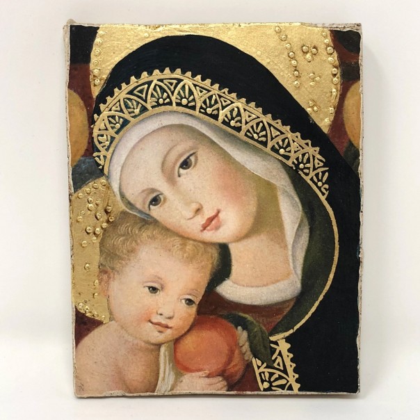 Affresco Madonna con bimbo Crivelli