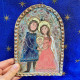 Holy Family to hang in stoneware