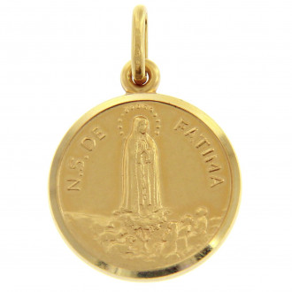 Our Lady of Fatima medal in 18-karat gold