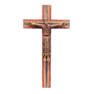 Crucifix Battlò painted