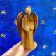 Guardian Angel in mahogany wood