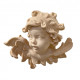 Natural wood angel head