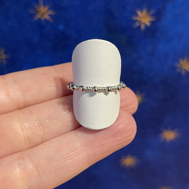 Anello rosario Croce zirconi