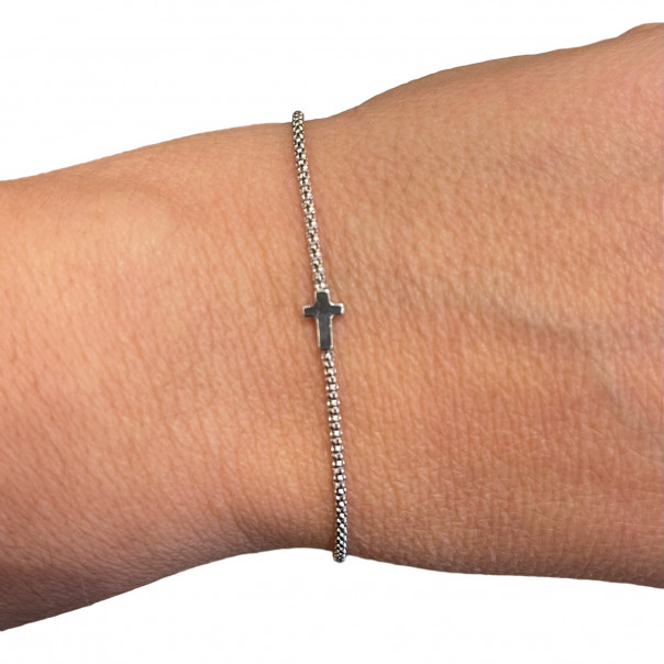 Fope mesh cross bracelet