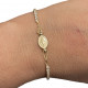 Miraculous Medal and Cross tennis bracelet