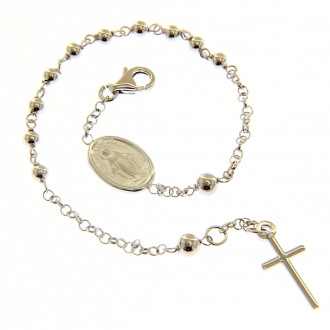 Bracciale rosario argento