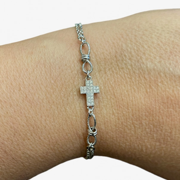 Cross knot bracelet
