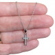 Croce zirconi argento