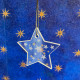 stellina decorazione in vetro decorato