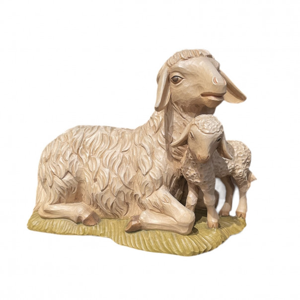 sheep with lamb Anri beaker nativity scene 50 cm