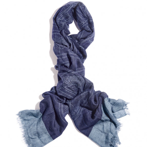 cashmere scarf with sacred print depicting the Miraculous Medal