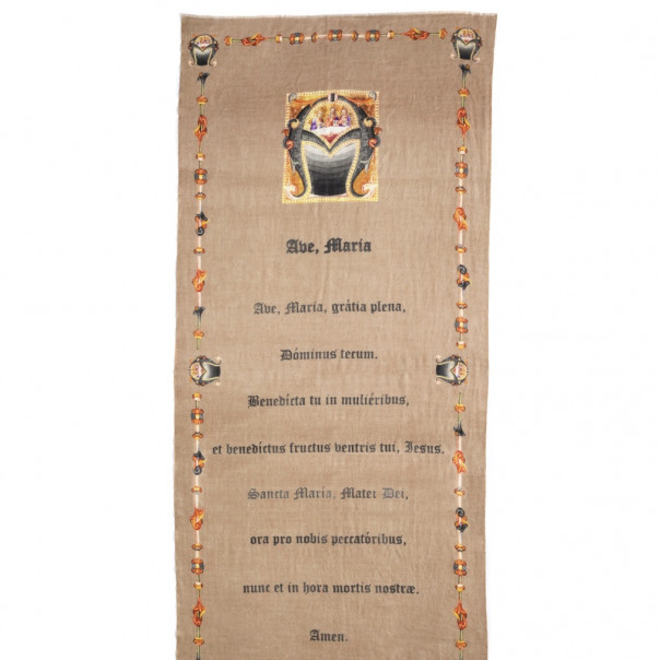 Ave Maria cashmere scarf in Latino