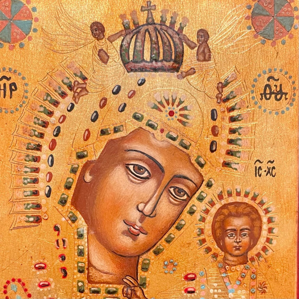 Our Lady of Kazan icon painted Russia