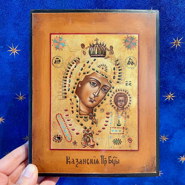 Our Lady of Kazan icon painted Russia