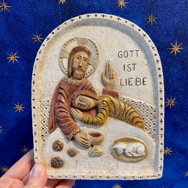 Abbraccio tra Gesù e Giovanni Monastero di Bethlèem