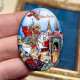 Hand enamel miniature Saint George