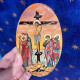 Crucifixion hand illuminated icon
