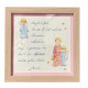 Preghiera Angelo di Dio bimba cornice legno