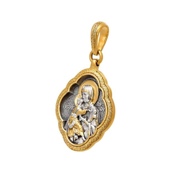 Our Lady of Vladimir icon pendant