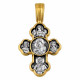 Cross trefoil pendant icon