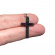 Simple plate cross pendant