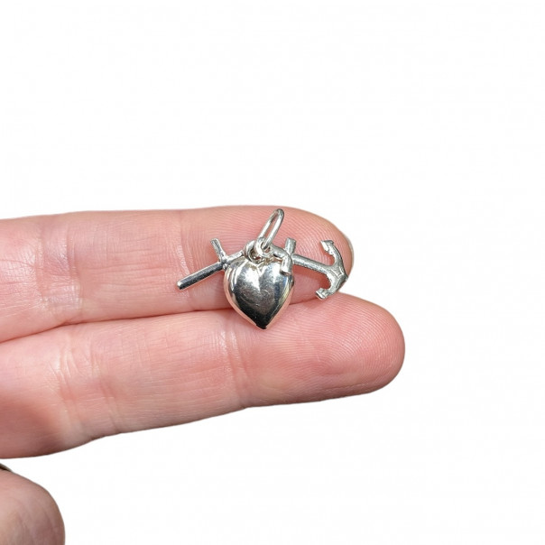 Ciondolo fede speranza e carità in argento 925.