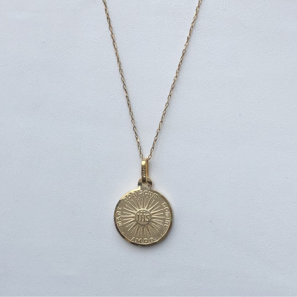 Gold Holy Face Medal