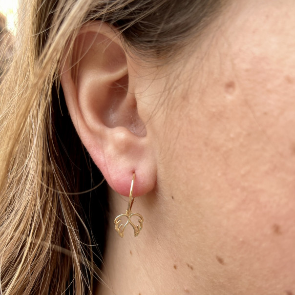 Wings earrings - There is a piece of my heart