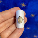 Miraculous Medal Ring in 18-karat gold