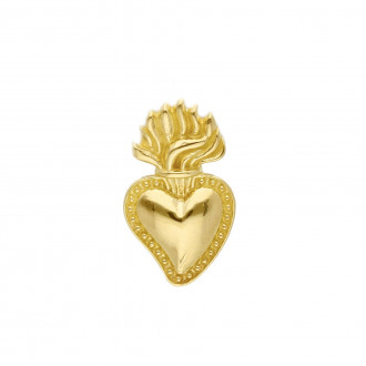 Sacred heart pendant in 18k gold 2