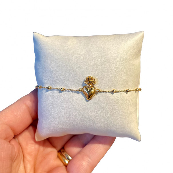 Bracciale Sacro Cuore oro 18 kt