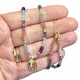 Living house necklace with semi-precious stones