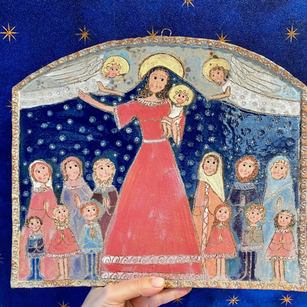 Madonna del manto panel