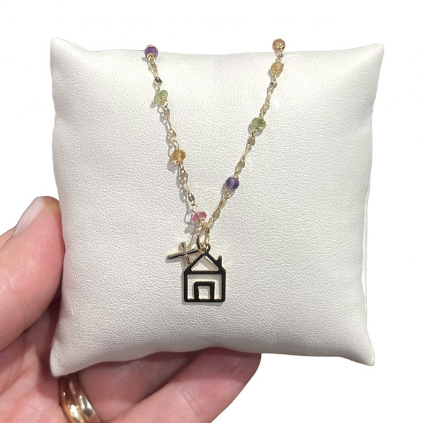 Casa Vivente necklace tourmalines 18 kt gold