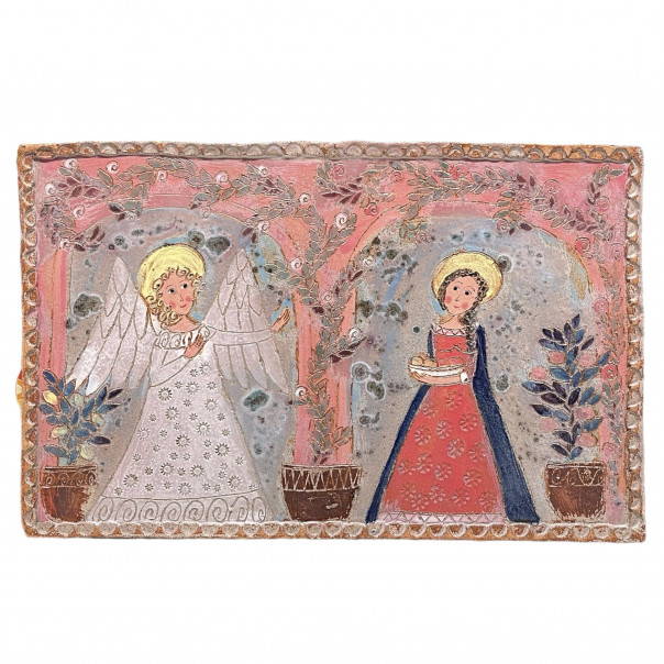 Pannello annunciazione, Gres di Tania