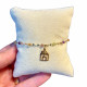 Bracciale casa vivenete in oro e tormalina regalo per battesimo comunione cresima 50 anni
