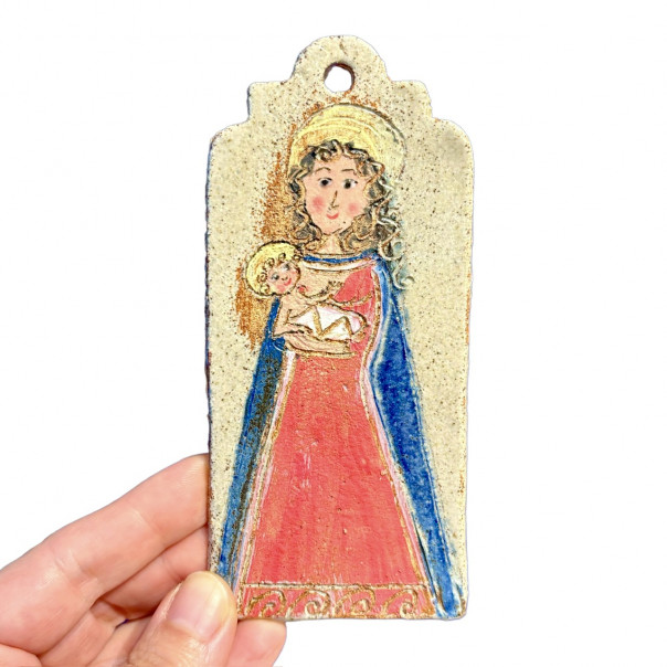 Madonna with Child - Holy Card in...