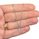 Micro cross necklace
