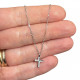 Micro cross necklace