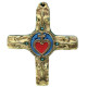 Croce bronzo Sacro Cuore