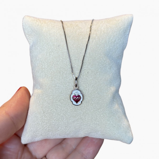 Sacred Heart choker necklace