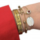 Sacred Heart Golden Shield Bracelet
