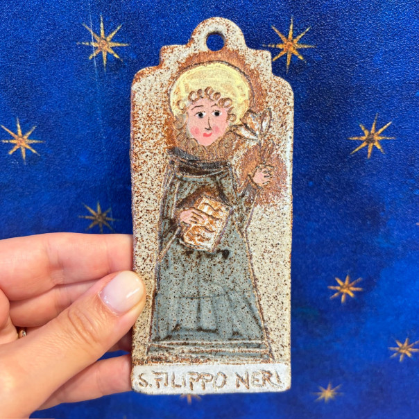 San Filippo black stoneware picture to hang
