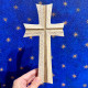Hand-crafted wooden cross of hope