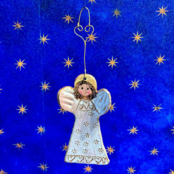 Angel with golden hook