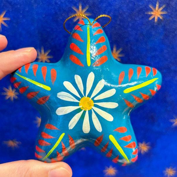 Peruvian flower nativity scene