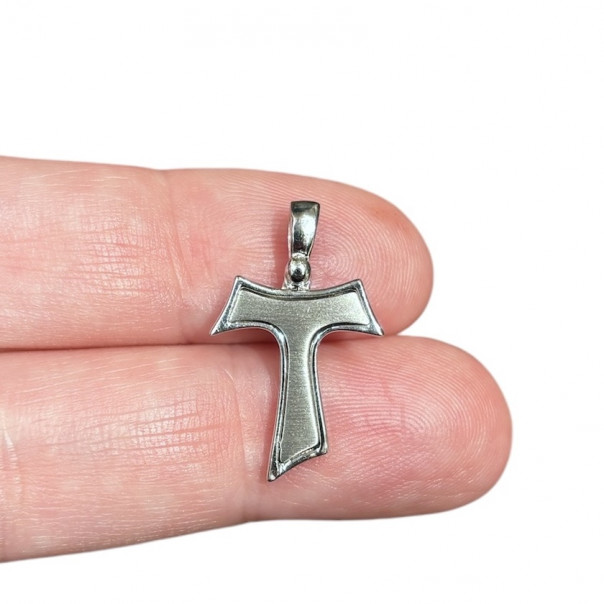 Croce Tau ciondolo in argento, Croci in argento e oro