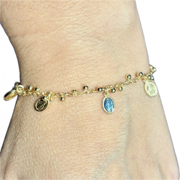 Bracciale charm miracolosa smalto
