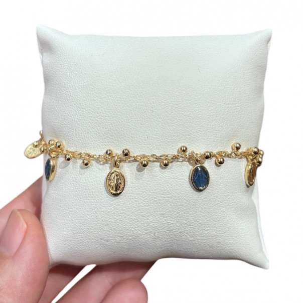 Bracciale charm miracolosa smalto