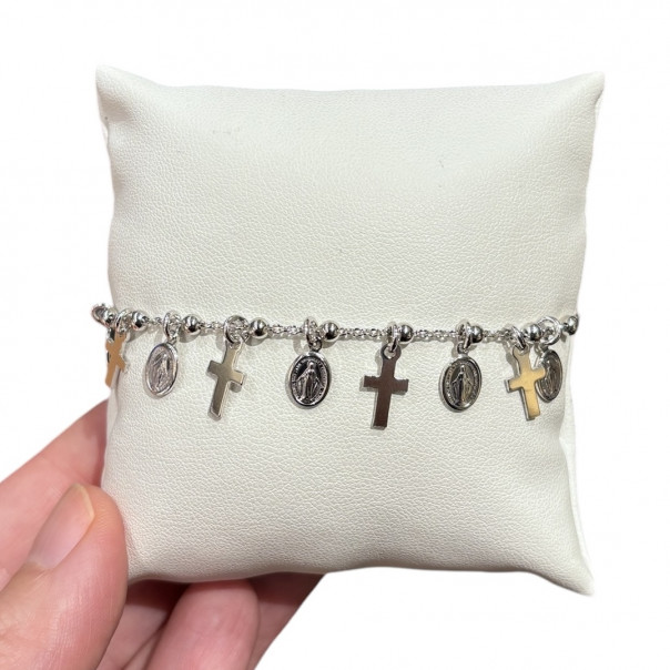 Charm rosary bracelet